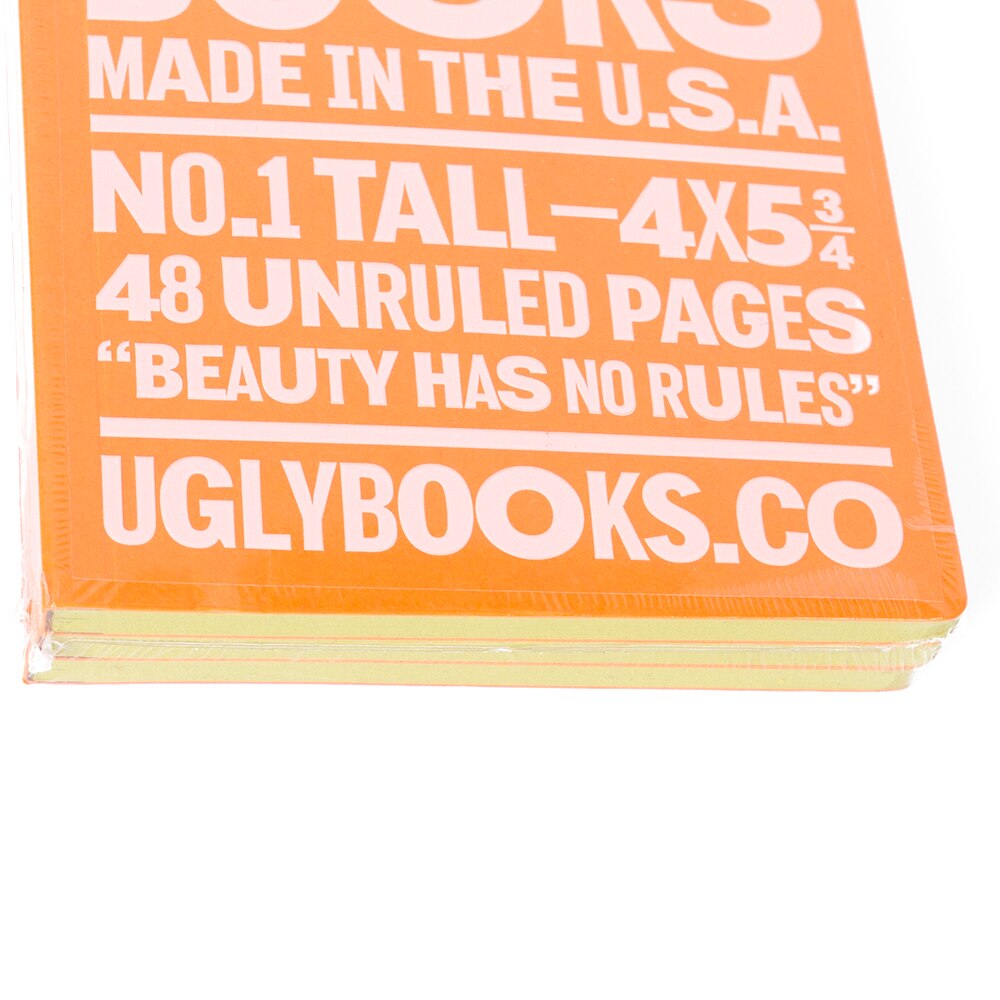 Memo & Notebooks, Art & School, 4"x5.75", Uglybooks, #1, Perfect Bound, Book, 3 Pack, Honey Bell, 963738
